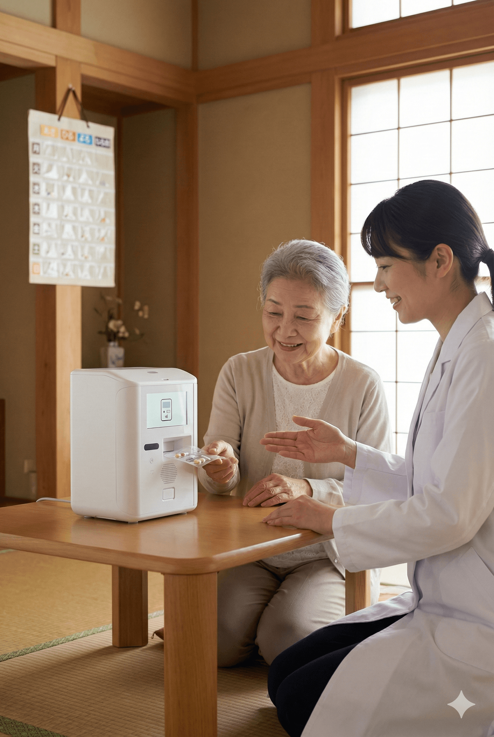 服薬支援ロボの活用イメージ